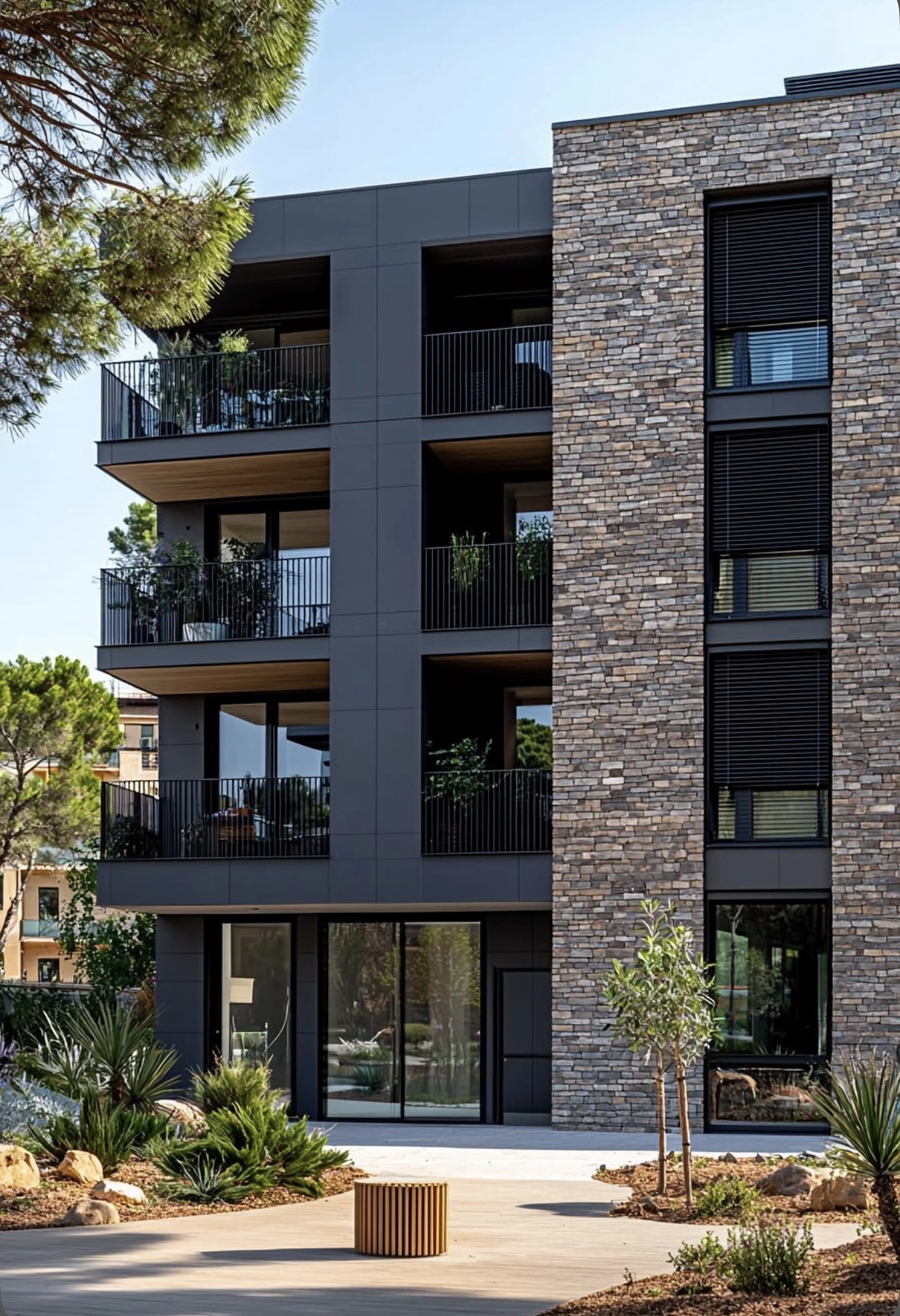 Residential building exterior